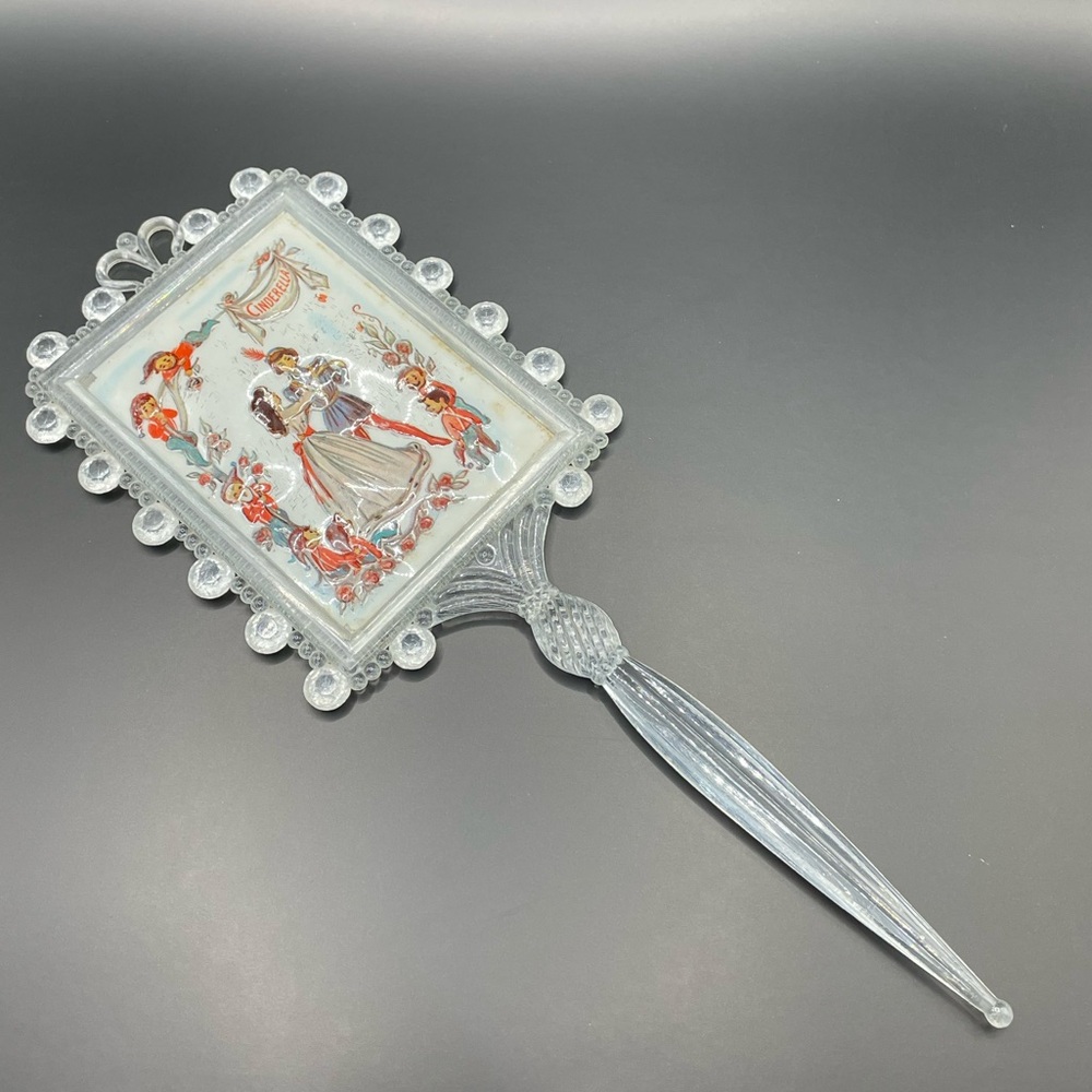 Vintage Cinderella Children’s Toy Vanity Mirror
